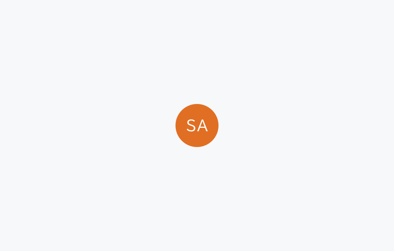 initialバリエーションのAvatar。オレンジの円形のコンテナ内にイニシャル「SA」が表示されます。