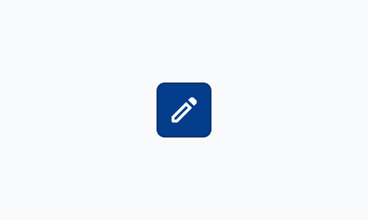 Active状態のButton。Hover状態よりも濃い青色を基調としたSolidスタイルのアイコンボタンです。