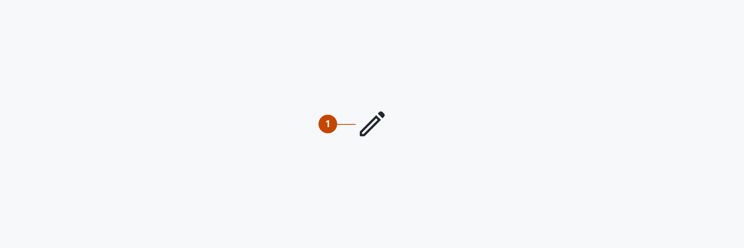 Iconの構成要素を示す解剖図。1はIconエレメントを示します。