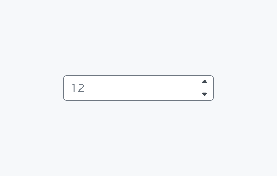 Size mdのInput Number。