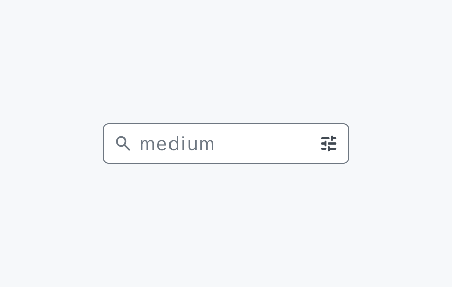 Size mdのInput Search。